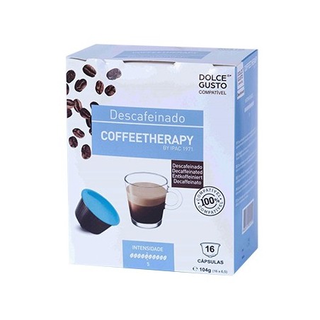 Café Cápsulas p/DG CoffeeTherapy Descafeinado 16un