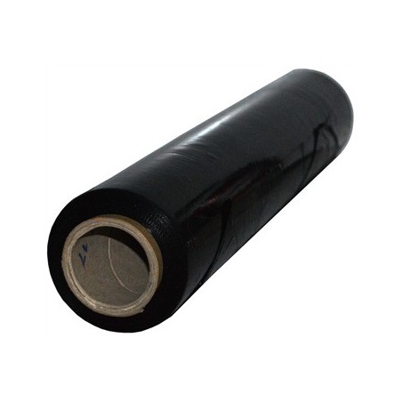 Filme Estiravel Manual Preto 23my 500mm c/1,7kg 1 rolo