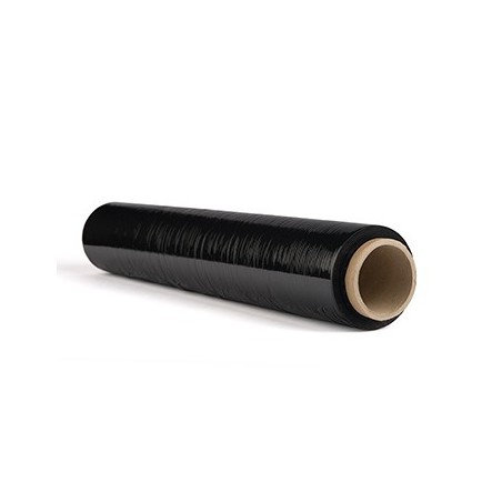 Filme Estiravel Manual Preto 20my 500mm c/1,1kg 1 rolo