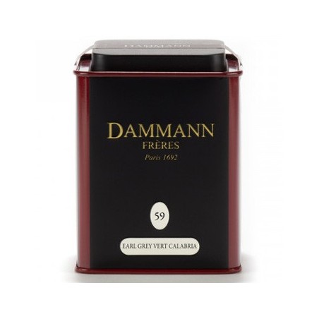 Chá Lata Earl Grey Vert Calabria Nº 59 Dammann 100gr