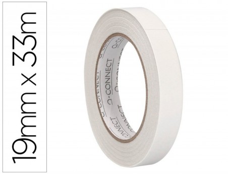 FITA ADESIVA Q-CONNECT DUPLA FACE 33 MT X 19 MM