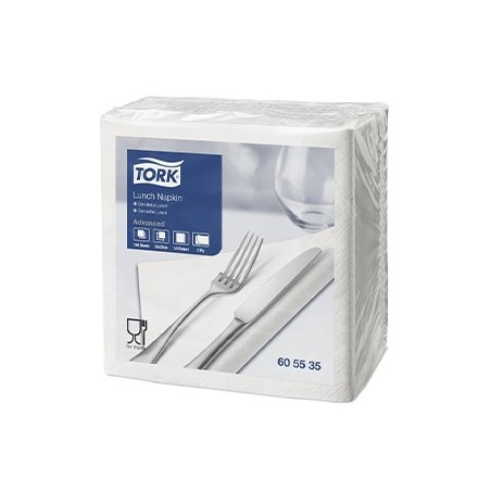 3un Guardanapos 33x33 2Fls Branco TORK Advanced 100un