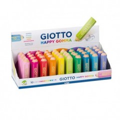 40un Borracha Giotto Happy Gomma Cores Clássicas Cx Exposito