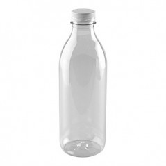 16un Garrafa Plástica Transparente 1L 1un