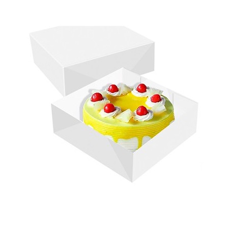 Caixa c/Tampa Cartolina Branca 33x33x9,5cm Pack50