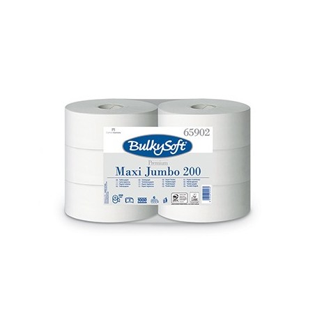 Papel Higiénico (Jumbo) 200mts 2Fls Bulkysoft Ex.Central 6un