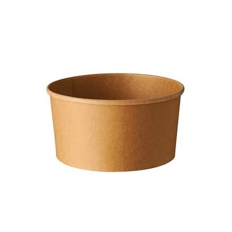 Saladeira em Cartão Redondo Cor Kraft 1000ml 50un
