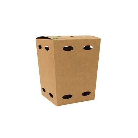 50un Caixa Cartão Batatas Fritas 15x10,5x10,5cm Kraft 1un