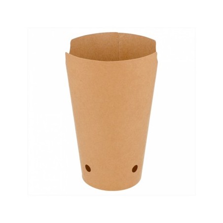 Caixa Cartolina Cor Kraft p/ Batatas Fritas 480ml 50un