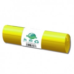 Sacos Lixo Plast 100Lts Amarelo Carga20k 85x105cm-Rolo20 / M