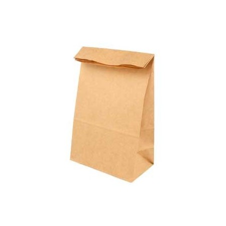 1000un Sacos Papel Castanho SOS S/Asas 80g 14+8x24cm 1un