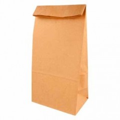 1000un Sacos Papel Castanho SOS S/Asas 80g 15+10x32cm 1un