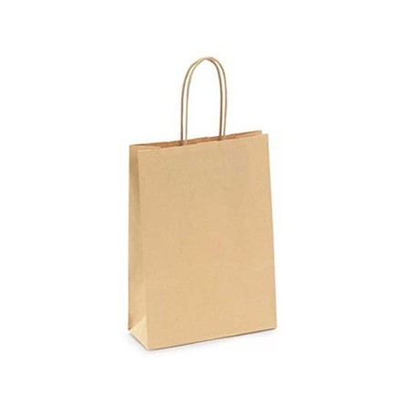 250un Saco 24x09x31cm Papel Kraft c/Asas 115g 1un