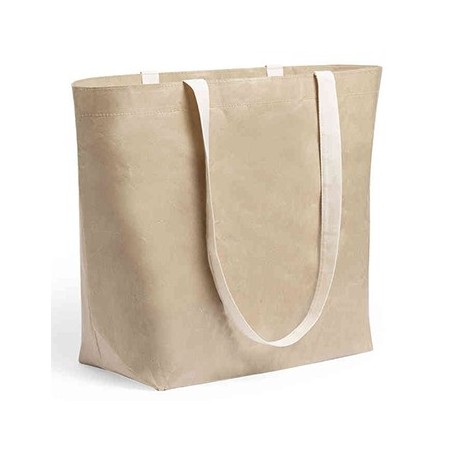 2un Saco de Compras Algodão Papel Laminado Alças Compridas 1