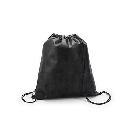 5un Saco Mochila Non-Woven Preto 37x41cm