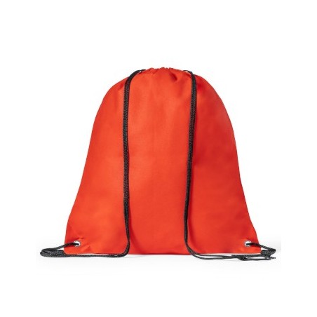 5un Saco Mochila Non-Woven 37x41cm com Ilhós Vermelho