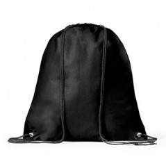 3un Saco Mochila Non-Woven 37x41cm com Ilhós Preto
