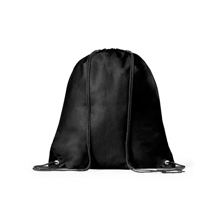 3un Saco Mochila Non-Woven 37x41cm com Ilhós Preto