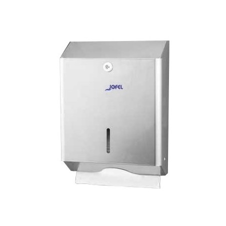 Dispensador Toalhas Mao Zig-Zag Aço Inox Satinado