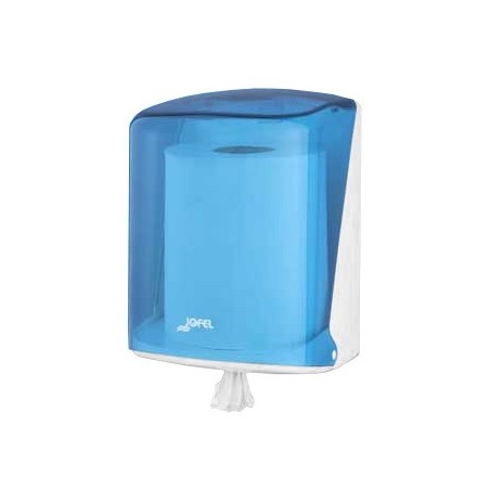 Dispensador Toalhas Rolo Extracao Central Azul