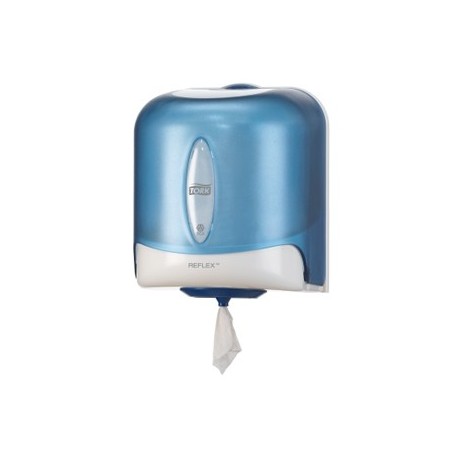 Dispensador Toalhas Rolo TORK M4 Reflex Cor Azul / Manutenca
