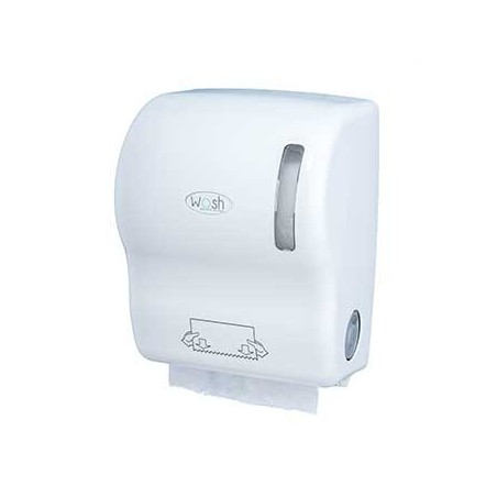 Dispensador Toalhas Rolo c/ Auto-Corte ABS Branco