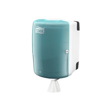 Dispensador Toalhas Mao Rolo TORK W2 Branco/Turqueza / Manut