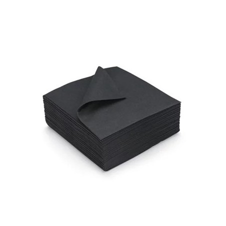 Guardanapos 40x40 1/8 2Fls Preto P&P 120un