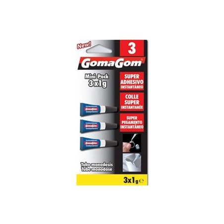 2un Cola Rápida 1g Instantânea Blister 3un