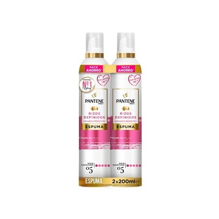 Espuma Cabelo Pantene Caracóis Definidos Pack 2x200ml