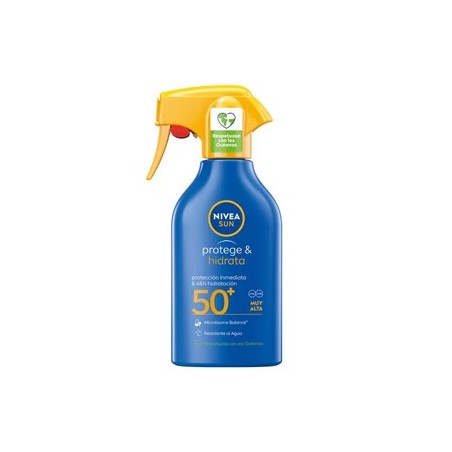 Protetor Solar SPF50+ Nivea Sun Protege Hidrata Spray 270ml