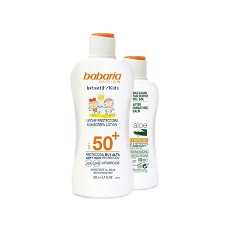 Protetor Solar SPF50+ Babaria Kids 200ml + After Sun 100ml