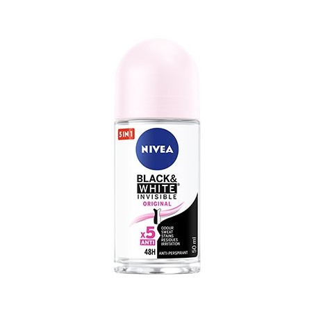 3un Desodorizante Roll-On Nivea Black White Invisible 50ml