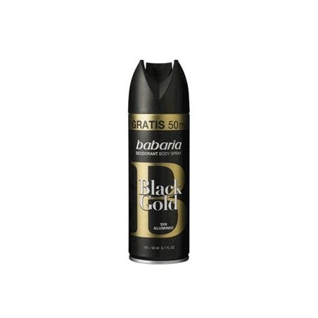 2un Desodorizante Spray Babaria Men Black Gold 150ml+50ml