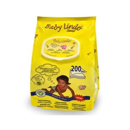 2un Toalhitas Baby Lindo Aloe Vera Pop Up - 200un