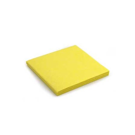 Pano Multiusos Suave Amarelo 40x38cm - Pack 3un