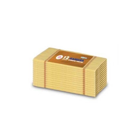 Pano Po Flanela Amarelo 36X36cm-(Pack12)