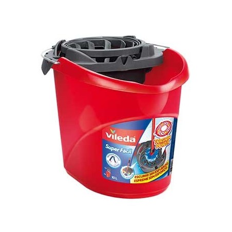 Balde c/Espremedor Vileda Super Fácil Vermelho 1un