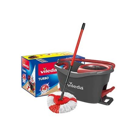Balde c/Pedal e Esfregona Turbo(Sem Esforço) Vileda 1un