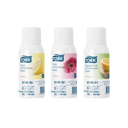 Recarga Ambientador TORK A1 Fruta,Limao,Floral 75ml -Cx12un