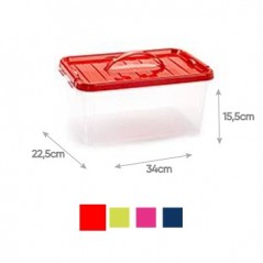 6un Caixa Plástico 34x22,5x15,5cm 8L