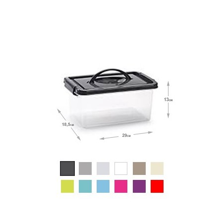 6un Caixa Plástico 29x18,5x13cm Sortida 4L