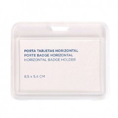 50un Porta Nomes Horizontal 8,5x5,4cm Transparente 1un