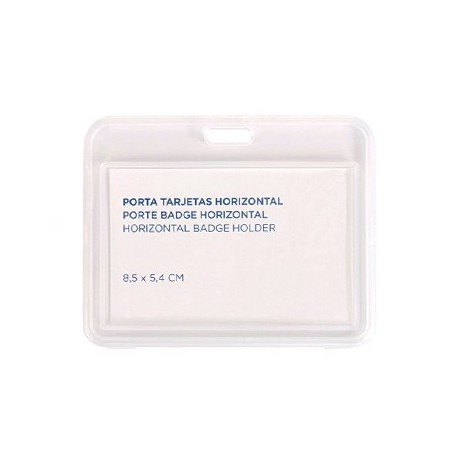 50un Porta Nomes Horizontal 8,5x5,4cm Transparente 1un