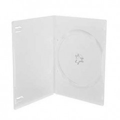 100un Caixa para CD/DVD 7mm -Transparente Rectangular 1un