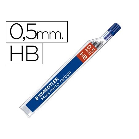 MINAS STAEDTLER MARS MICRO GRAFITE 0,5 MM HB TUBO COM 12 MIN
