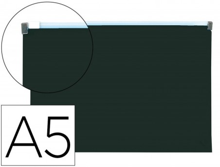 BOLSA PORTA DOCUMENTOS LIDERPAPEL A5 COM FECHO PRETO OPACO