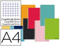 CADERNO ESPIRAL LIDERPAPEL DIN A4 SMART CAPA SUAVE 80 F 60GR