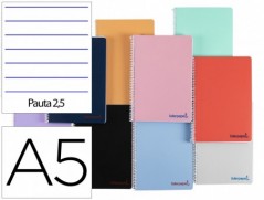 CADERNO ESPIRAL LIDERPAPEL A5 WONDER CAPA PLASTICO 80F 90G P