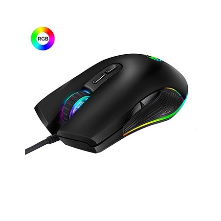 Rato PC Óptico USB 4 modos RGB 3200 DPI